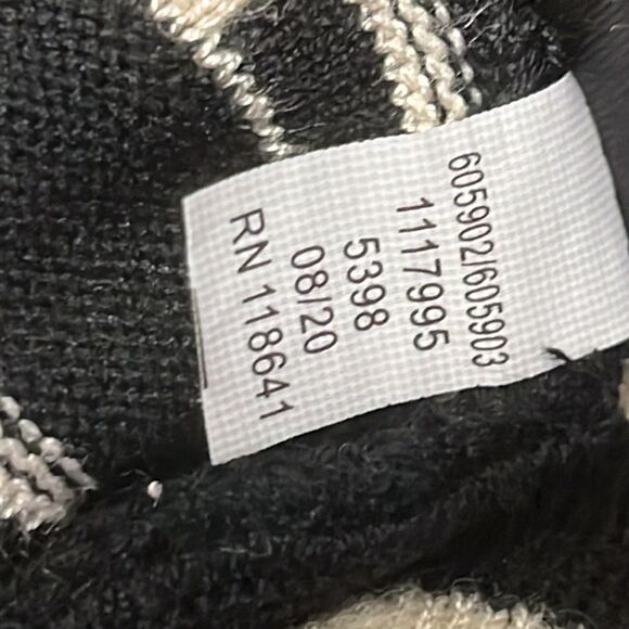 Lane Bryant Black & Beige Abstract Cube & Vertical Lined Sweater Dress-14/16 - Picture 16 of 16
